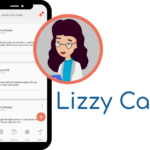 Image of app screen with Lizzy Care logo